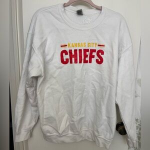 Fine Line Women's White Kansas City Chiefs Sweater